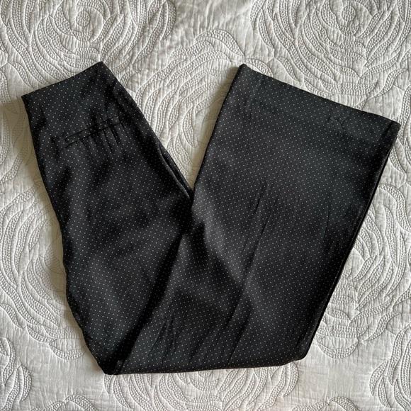 Diane Von Furstenberg - Wide Leg Silk-Blend Trousers - Navier Dot - Picture 10 of 13